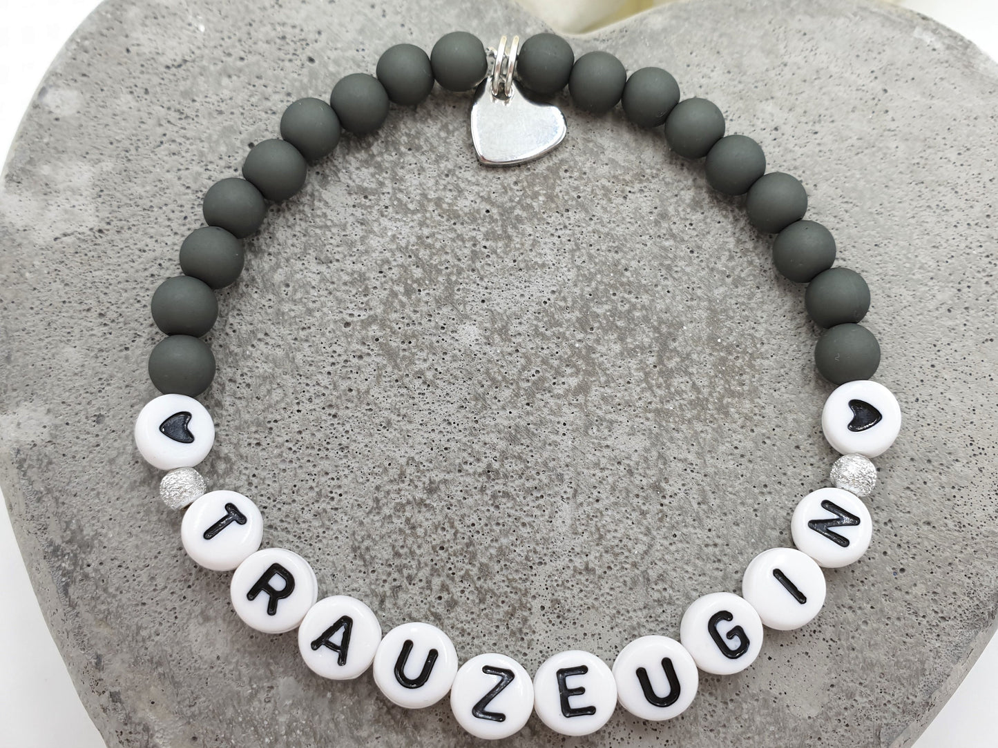 Armband Trauzeugin Bordeaux - Perlen Acryl 6 mm - Geschenk Team Braut - Willst du meine Trauzeugin sein? - Hochzeit und JGA - Wunschfarbe