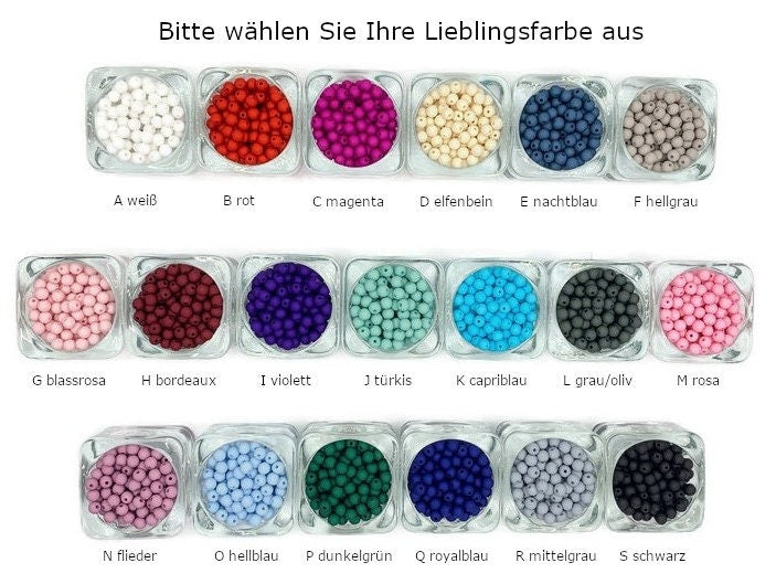 Armband Patentante Zartrosa Acrylperlen 6 mm - Geschenk Erinnerung Patenschaft und Taufe Taufgeschenk - viele Farben - Frage Patenschaft