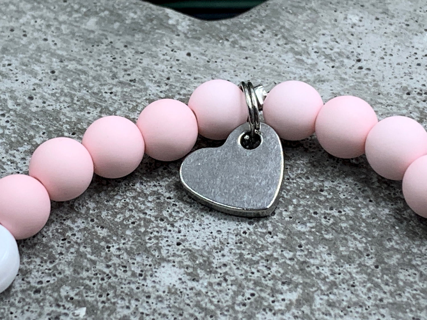 Armband Big Sister Rosa Acryl - Geschenk kleine Schwester kleiner Bruder Kinderarmaband mit Namen - Wunschfarbe personalisierbar