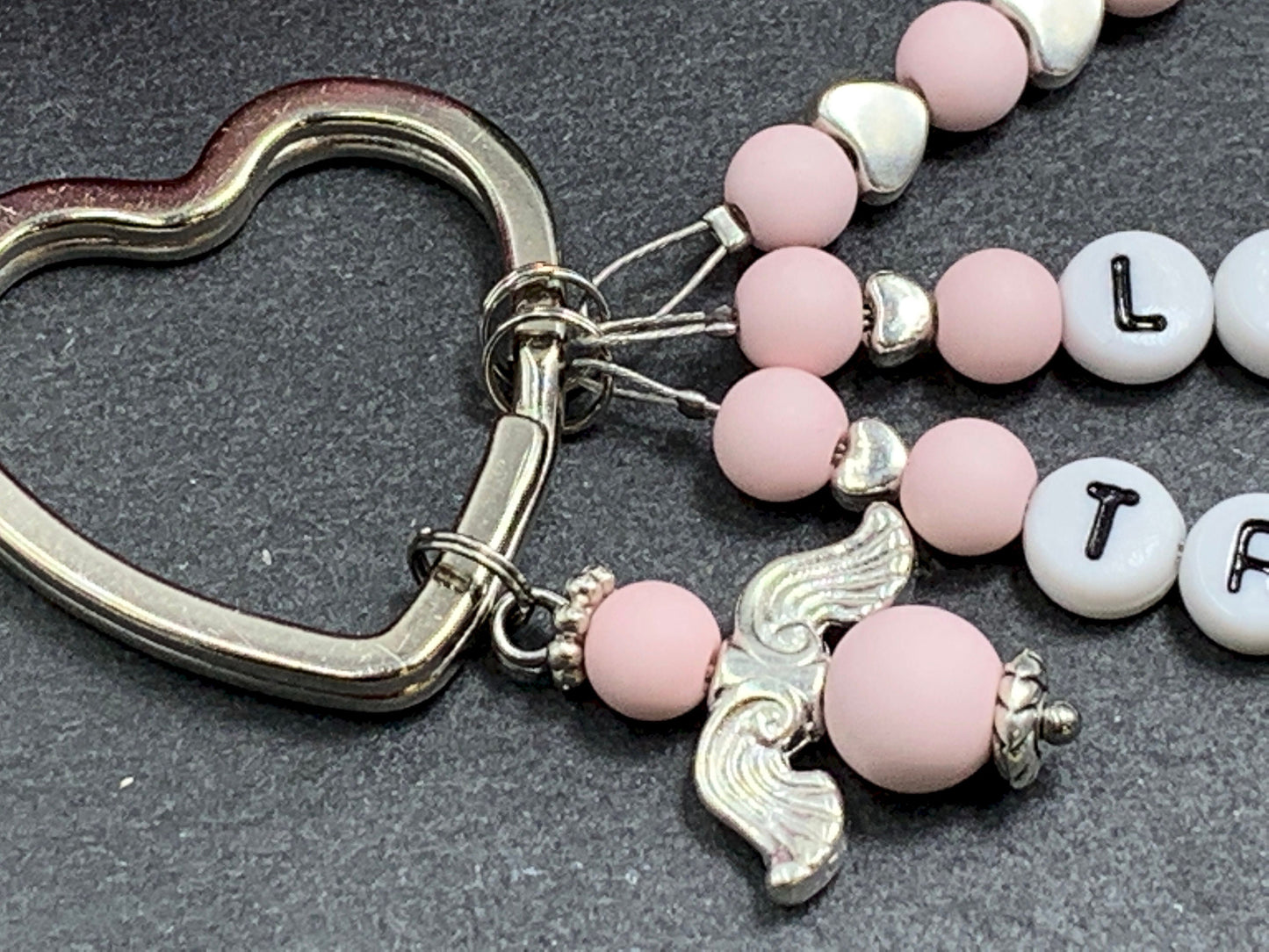 Schlüsselanhänger Liebste Trauzeugin - Acryl Perlen 6 mm - Edelstein möglich - Geschenk JGA Brautmama Brautjungfer - viele Farben wählbar