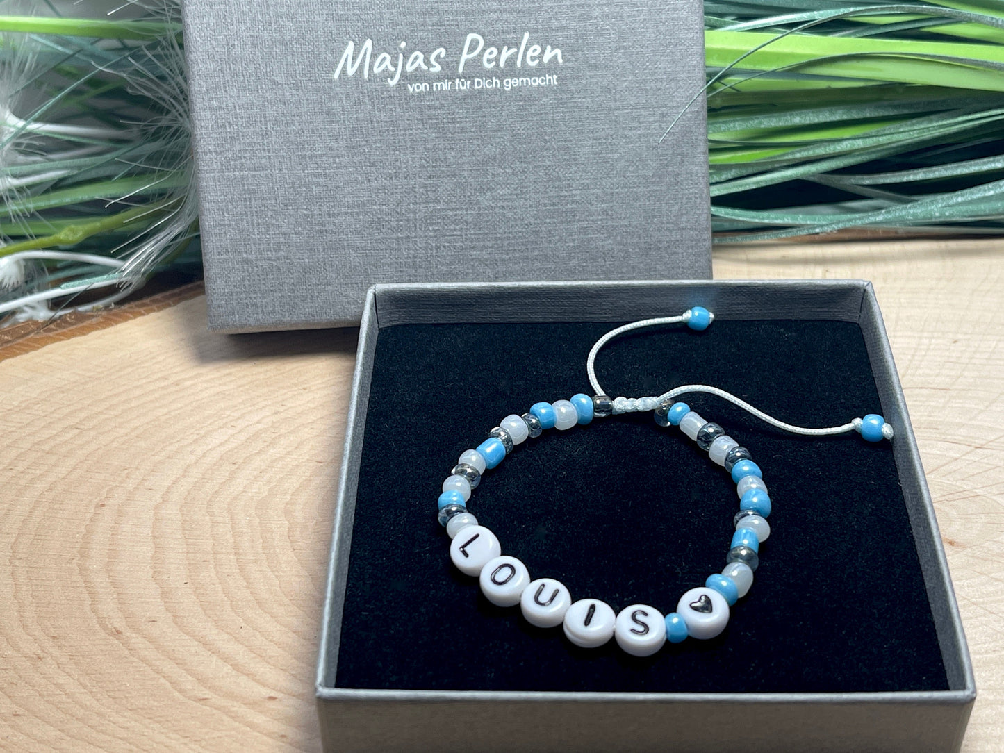 Armband mit Namen Makramee einstellbar - Geschenk Mädchen Geburtstag Namensarmband Kinderarmband - Wunschfarbe - Größe XXS bis XL
