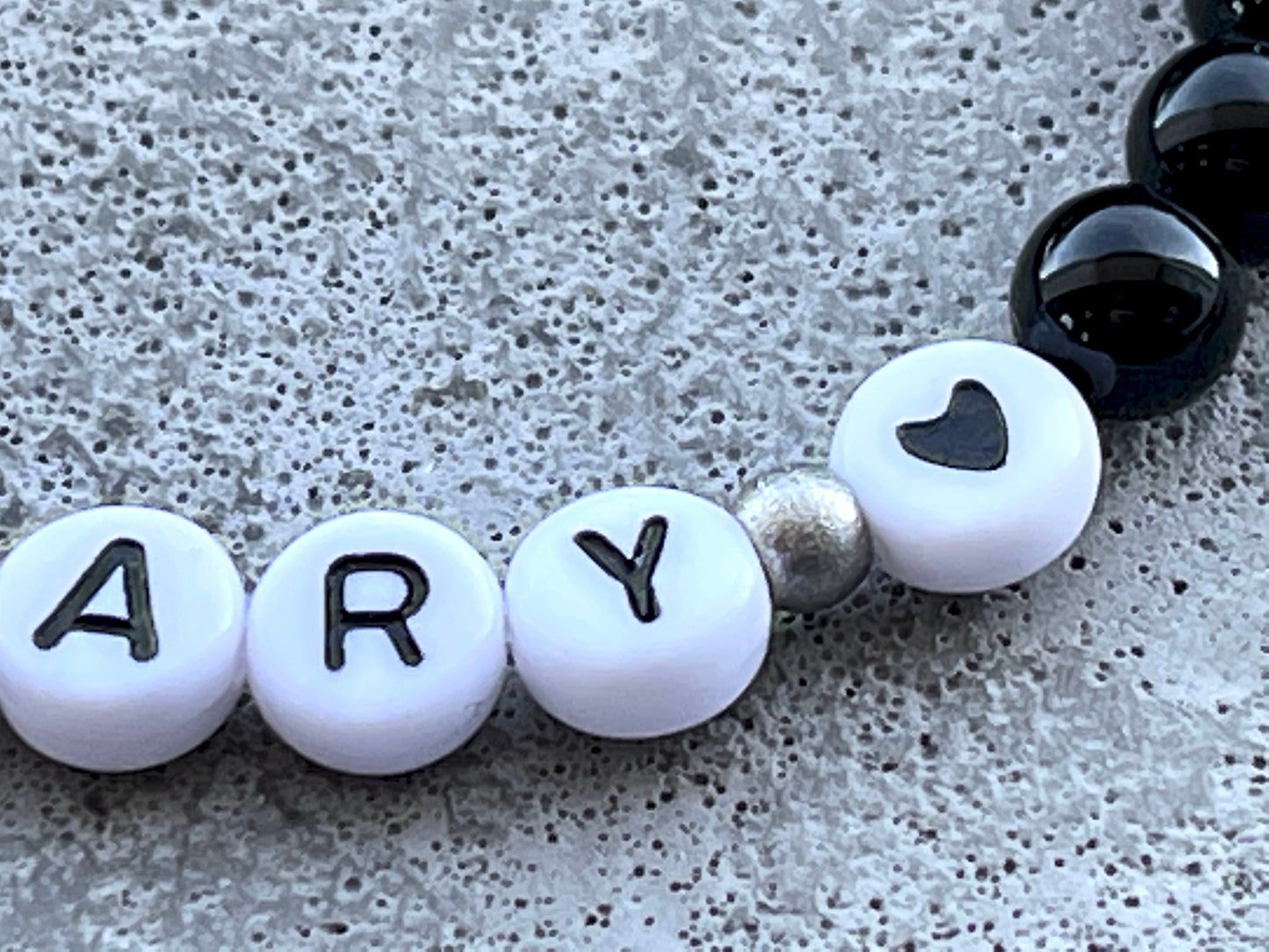 Perlenarmband Turmalin echt mit Name - Geschenk Mama Geburt Liebe Andenken Lieblingsmensch Mädchenarmband - Wunschedelstein personalisierbar