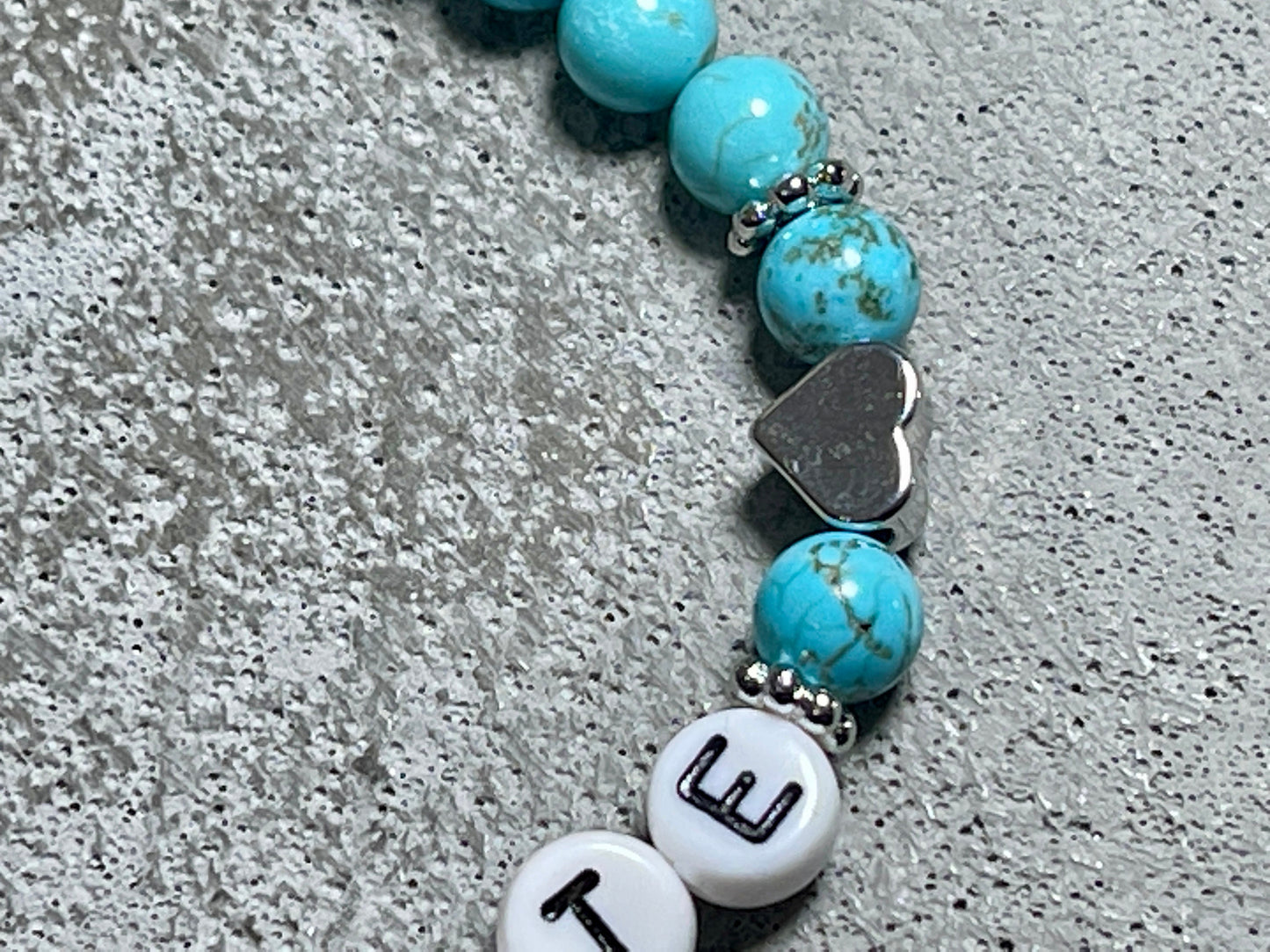 Armband Türkis Patentante Herz Messsing Platininiert Geschenk Patenschaft, Willst du meine Patin sein? Wunschedelstein Taufgeschenk Andenken