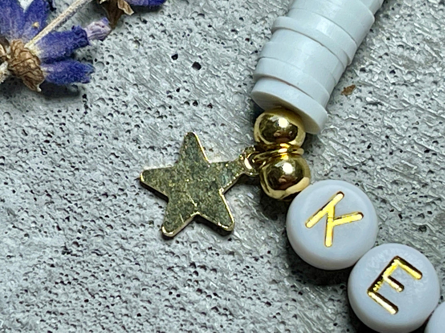 Armband Kerzenkind Katsuki Weiß Gold- Größe 12 cm bis 20 cm- viele Farben- Geschenk für Ringkind Brautkind Brautkind Hochzeit und Kinder JGA
