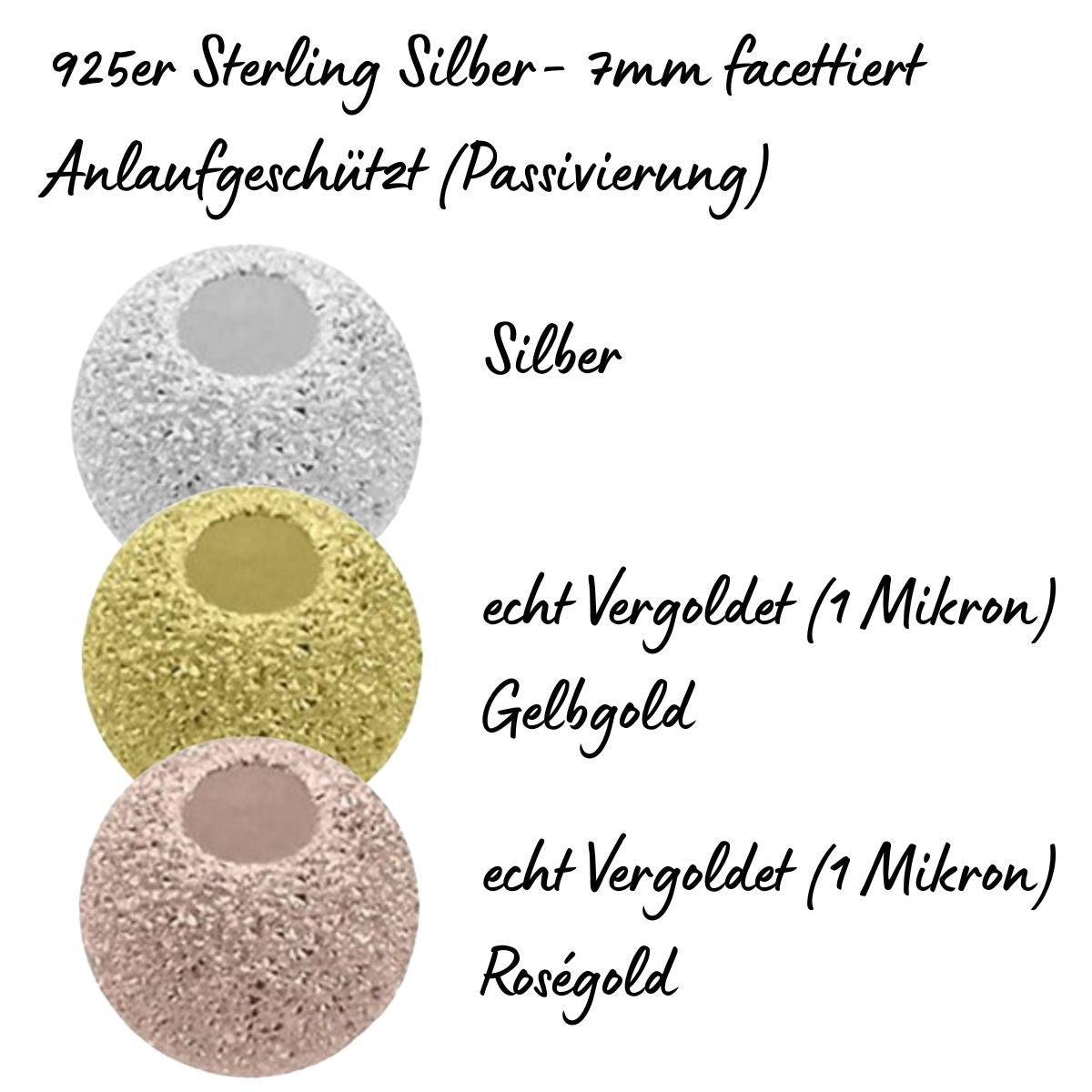 Armband positive Energie Aventurin Turmalin Granat echt 8mm mit 925er Sterling Silber Gold Roségold 7mm facettiert - Handmade
