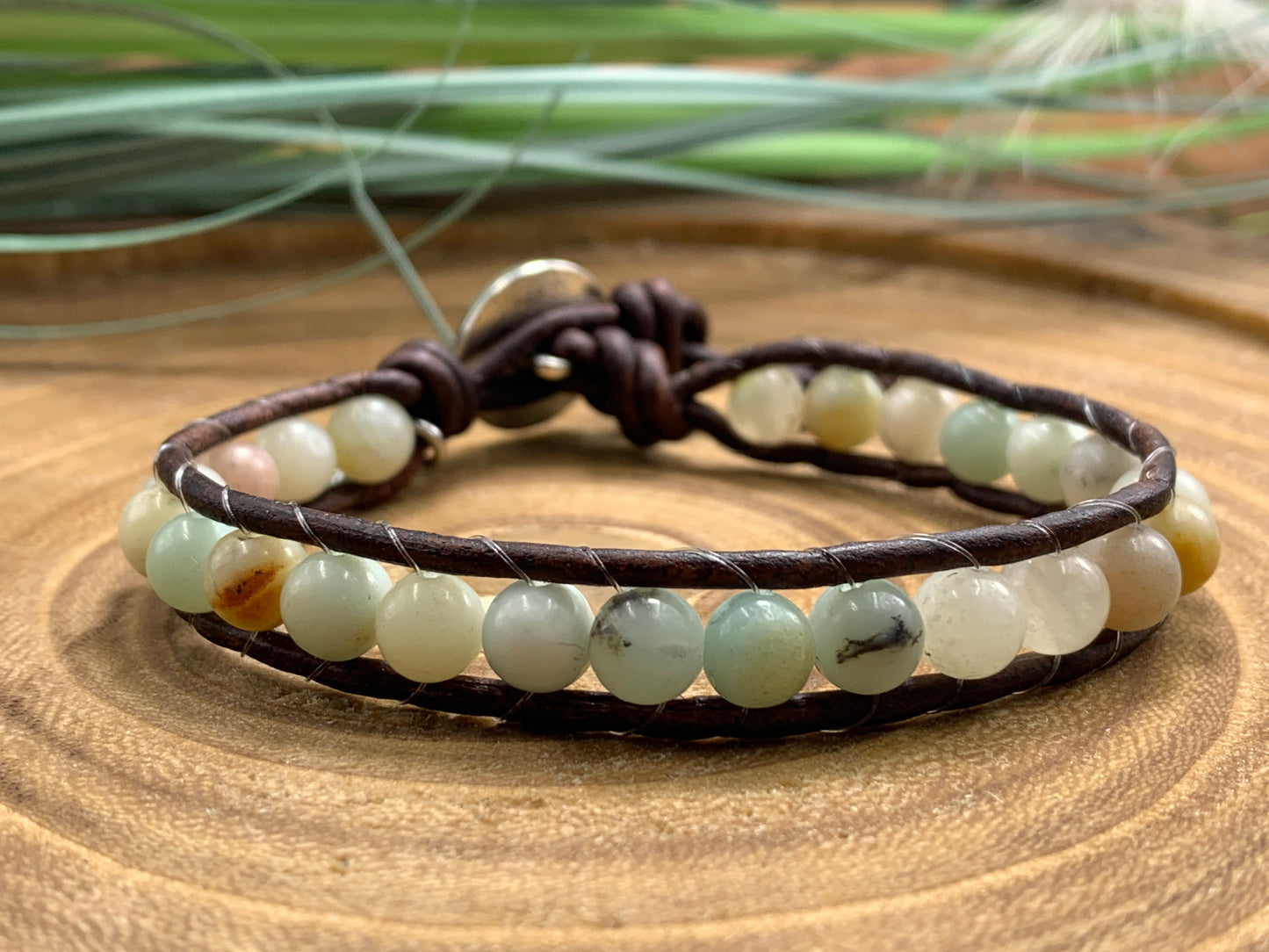 Armband Amazonit, Bohoarmband Amazonit, Lebensbaum, Geschenk für mich