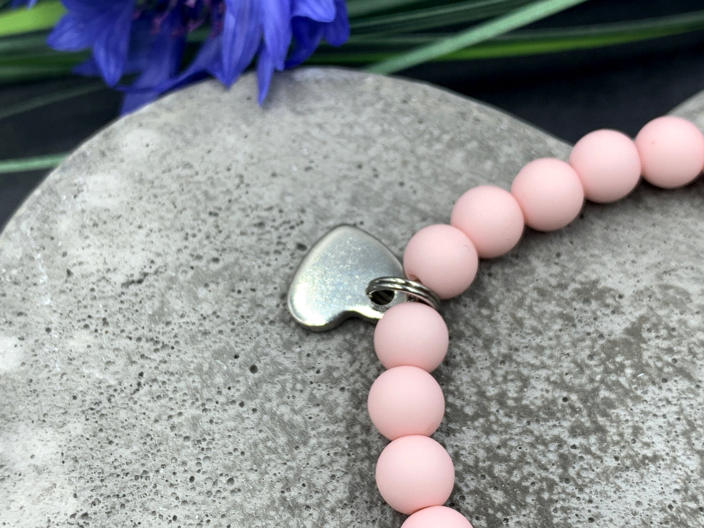 Armband Name Emilia rosa, Geschenk Liebe, Acrylarmband, Geschenk für Mama