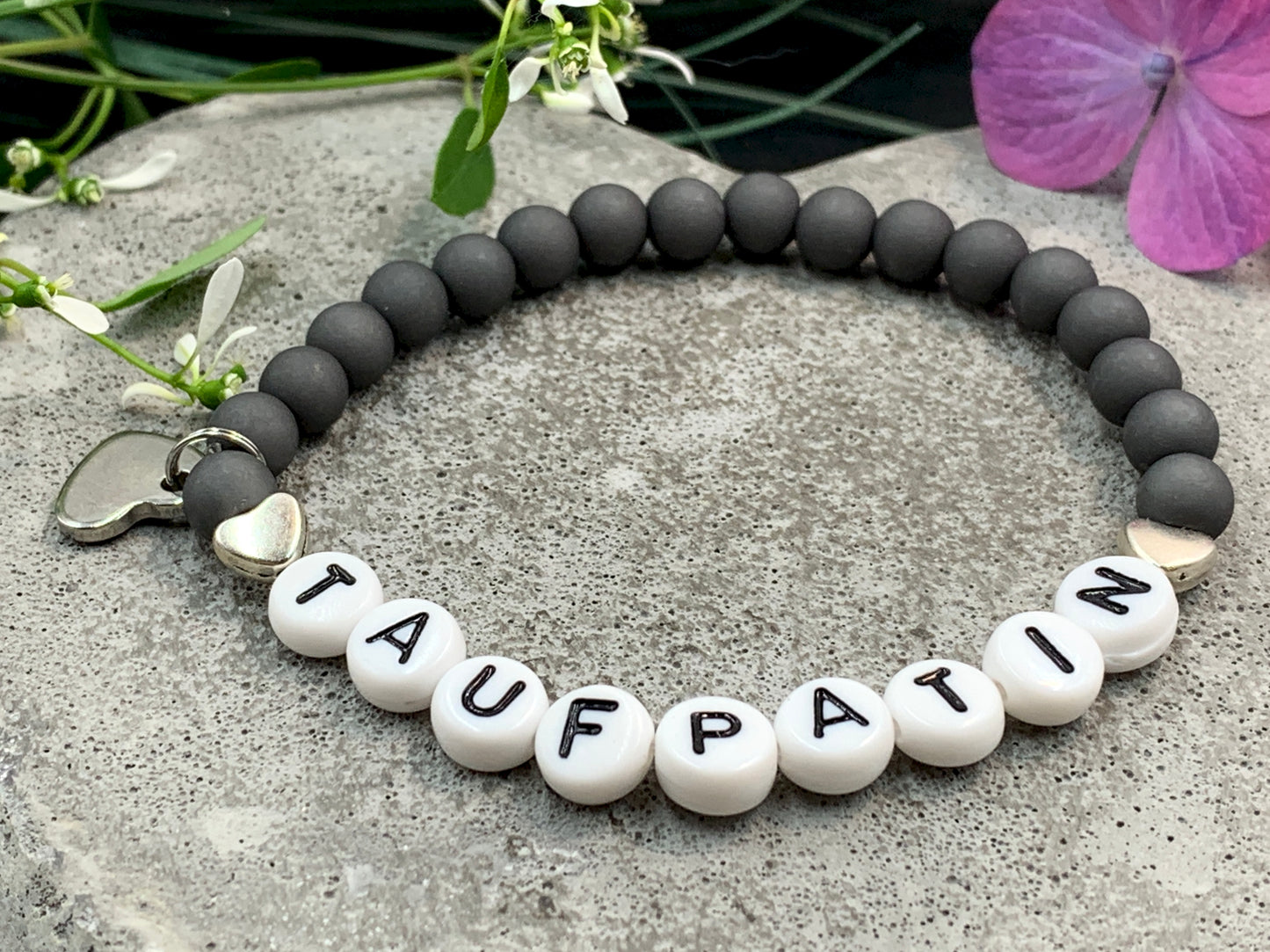 Taufpatin grau, Geschenk Taufe, Patenschaft, Willst Du meine Taufpatin sein?