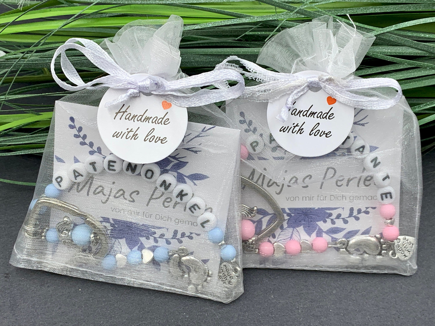 Schlüsselanhänger Patenonkel Acryl Hellblau - Geschenk Frage Patenschaft Taufgeschenk - Acryl oder Edelsteine wählbar - personalisierbar
