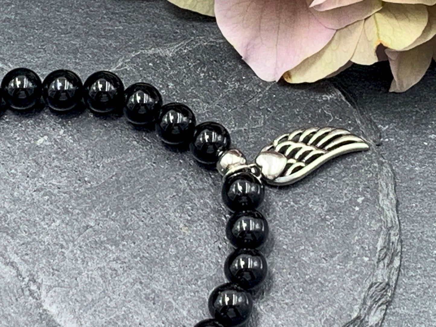 Armband Turmalin echt - Glückskleeperle echt Platiniert - Geburtsstein Oktober Schutztstein Perlenarmband - Geschenk Glück Kraft spirituell