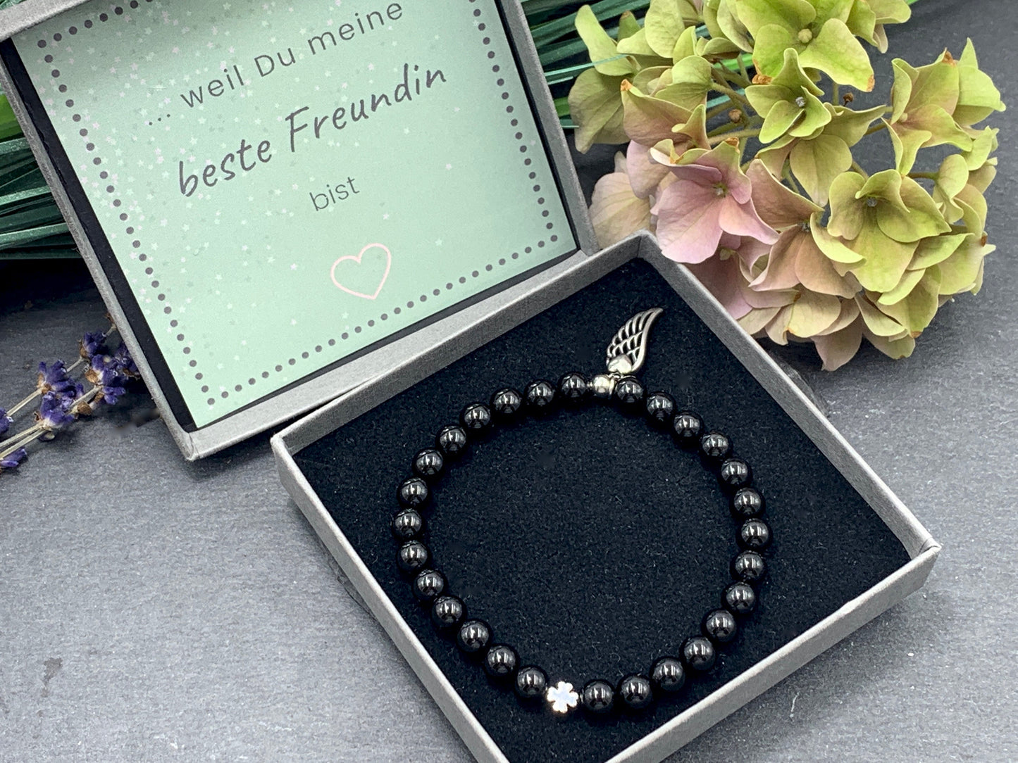Armband Turmalin echt - Glückskleeperle echt Platiniert - Geburtsstein Oktober Schutztstein Perlenarmband - Geschenk Glück Kraft spirituell