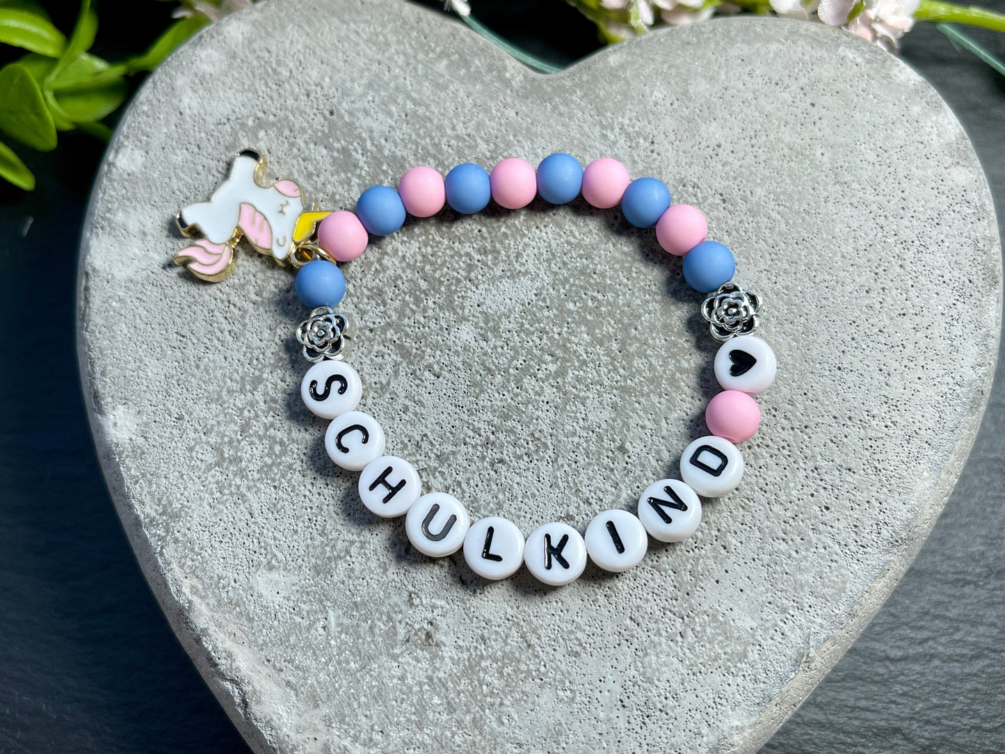Rechenkette Mädchen Meerjungfrau Rosa Blau mit Name wahlweise ABC - Geschenk Einschulung erster Schultag - Rechenhilfe bis 20 Grundschule