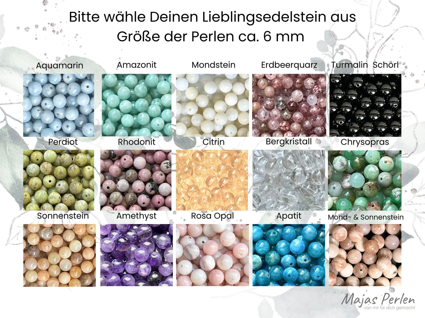 Armband Fuck Cancer Turmalin Makramee - Geschenk Aufmunterung Genesung Brustkrebs Wunschedelstein - starker Schutzstein Perlenarmband
