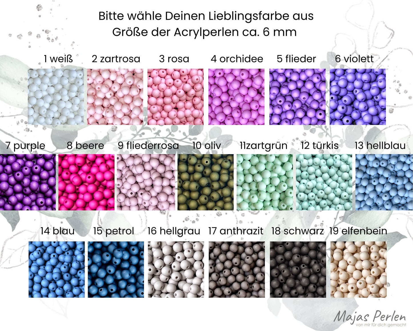 Armband mit Namen Anna Türkis Acryl - Geschenk Mädchen Kinderarmband personalisiert -  Wunschfarbe - viele Farben