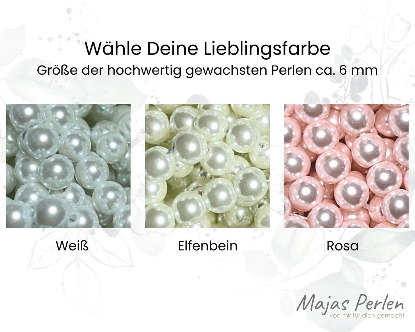 Perlenarmband Braut gewachste Glasperlen Perlmuttimitat Gold - Geschenk Brautmama Brautjungfer Erinnerungsarmband Hochzeit