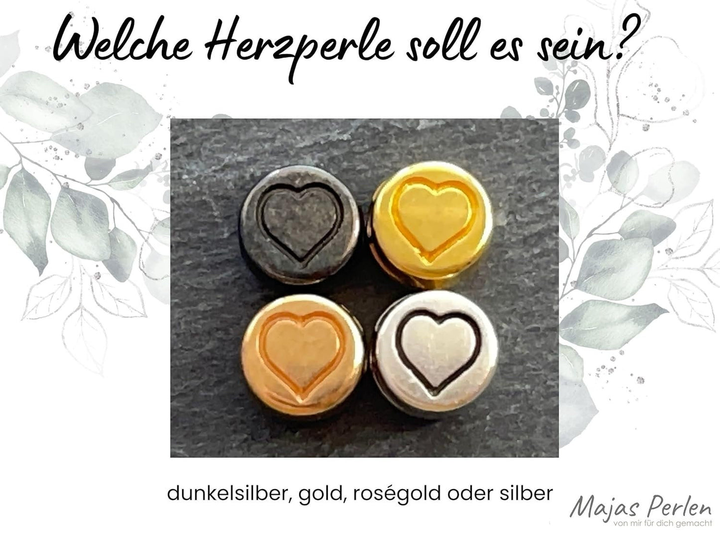Armband Afrikanischer Türkis echter Naturstein mit Herz DQ - Silber Gold Roségold Gunmetal - spirituelles Armband - Geschenk Liebe Glück