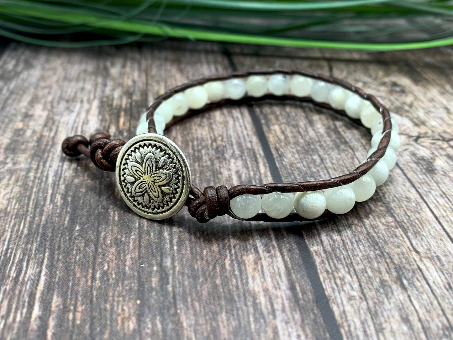 Bohoarmband Mondstein Vintage, Geburtsstein Juni, Lieblingsarmband Mondstein, Geschenk Liebe