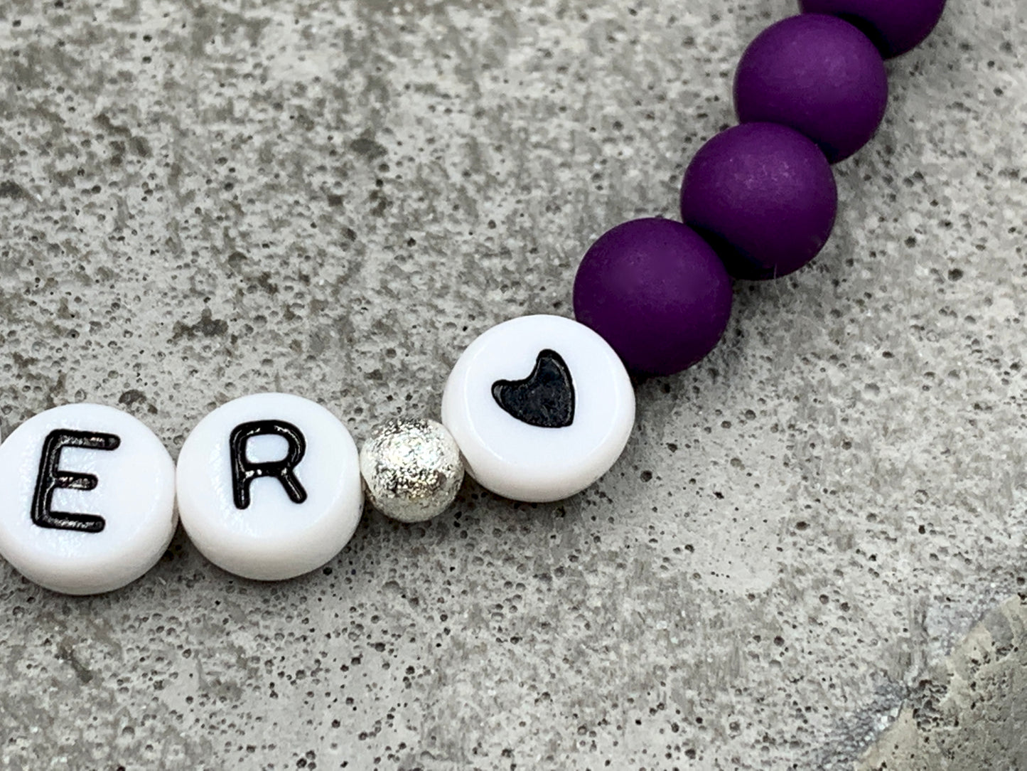 Armband Brautjungfer purple Acryl - Geschenk JGA Trauzeugin Brautmama - Willst Du meine Brautjungfer sein - Handmade personalisierbar
