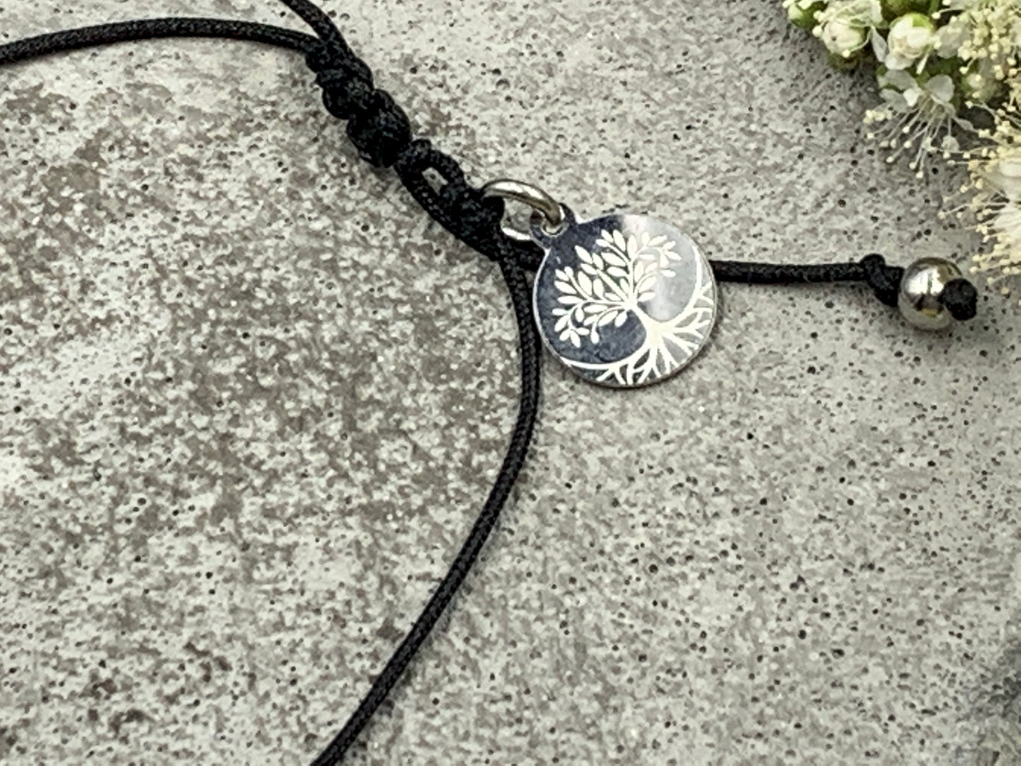 Armband Makramee Patin schwarz - Andenken Frage Patenschaft - Willst du meine Patin sein - Handmade personalisierbar