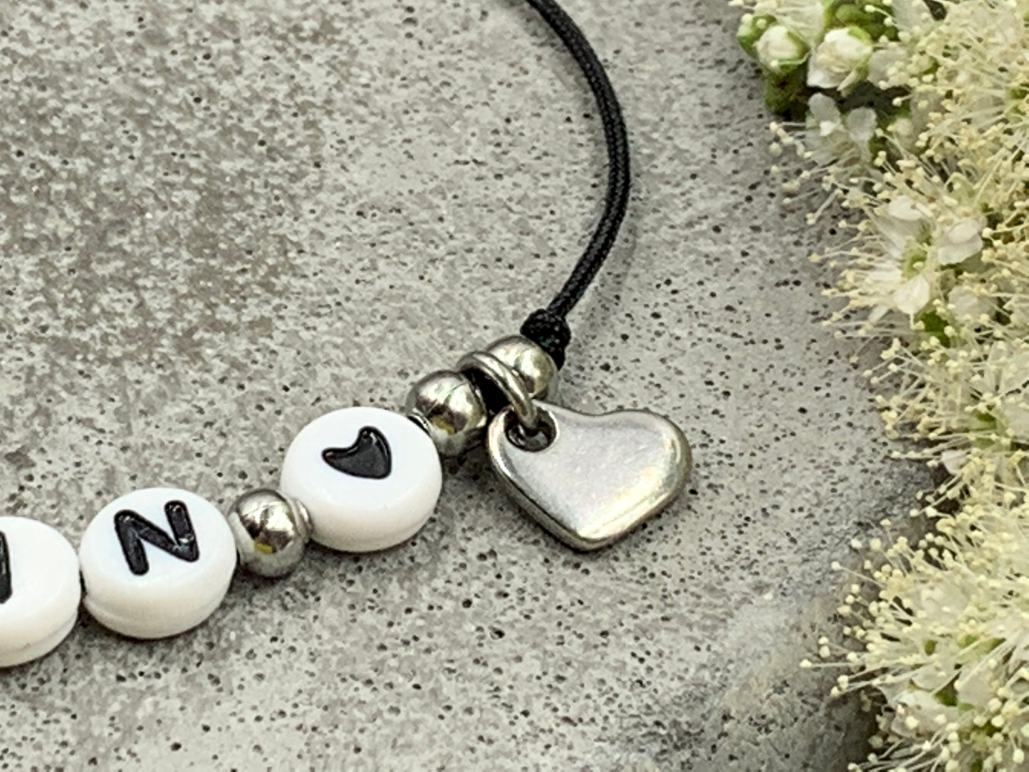 Armband Makramee Patin schwarz - Andenken Frage Patenschaft - Willst du meine Patin sein - Handmade personalisierbar