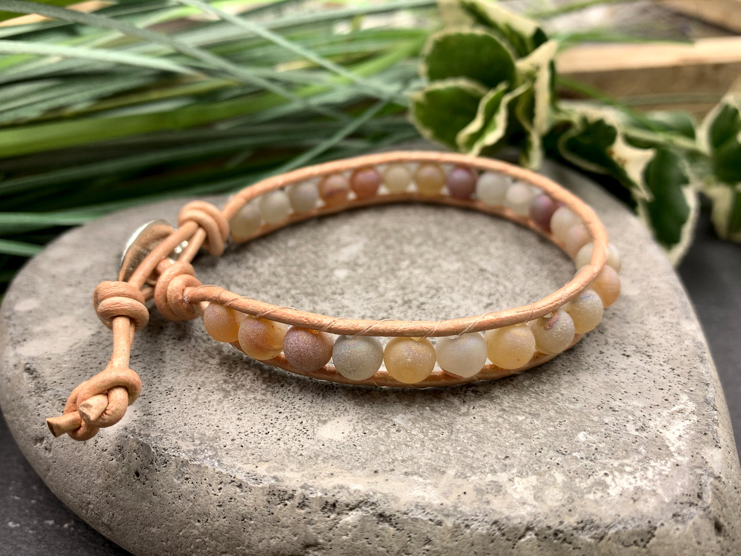 Bohoarmband Achat Vintage rose Lebensbaum, rosa Lieblingsarmband, Armband Lebensbaum