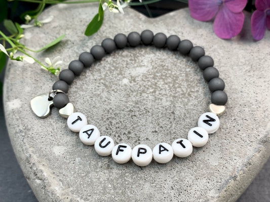 Taufpatin grau, Geschenk Taufe, Patenschaft, Willst Du meine Taufpatin sein?