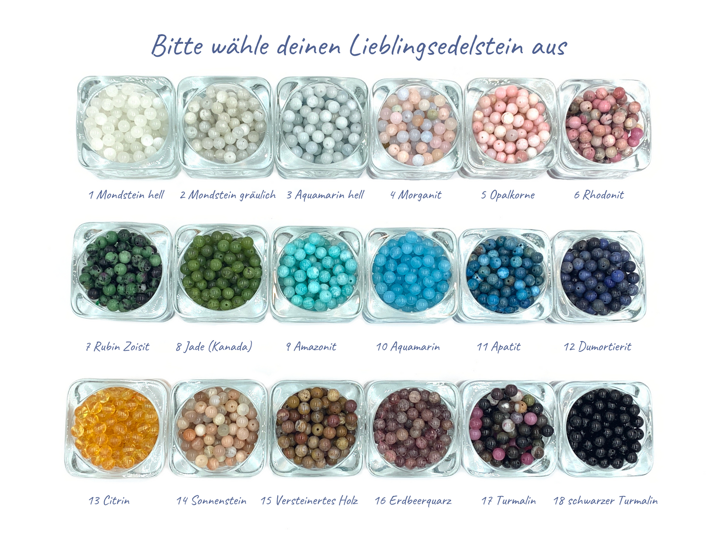 Malakette Wassermelonen Turmalin handgeknotet - Meditationskette 108 Perlen Halskette - Gebetskette Yoga - Handmade personalisierbar